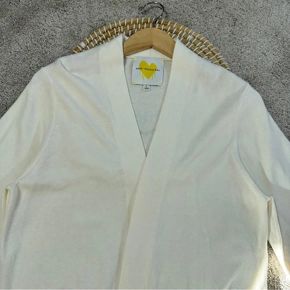 SOLD | Kerri Rosenthal Women’s Poppy Be Alright Duster Cardigan Sweater Cream L - Picture 4 of 14